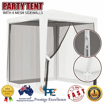 $123.72 • Buy Gazebo With Insect Mesh Screen Net 2x2m Stylish Wedding Event Party Tent Shelter