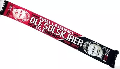 Manchester United Scarf Legend Ole Solskjaer Football Gifts • £9.99