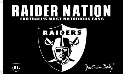 Las Vegas Raiders Flag 3 X 5 Ft Raider Nation Banner NFL Football Super Bowl NEW • $12.97