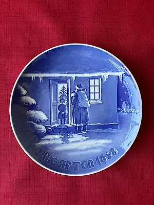 1958 Bing & Grondahl B&G Copenhagen Danish Christmas Plate “Santa Claus” • $15