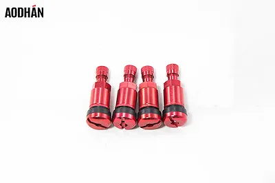 4 Aodhan V2 Bolt On Red Valve Stems Fits Rotiform 3Sdm Varrstoen Motegi Rims • $19.99