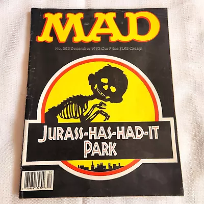 MAD Magazine #323 December 1993 Jurassic Park Very Good Condition - BUY 2 GET 1 • $5.37