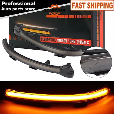 Dynamic Turn Signal Side Mirror Sequential Lights For VW Golf 7 MK7 GTI R Touran • $14.19