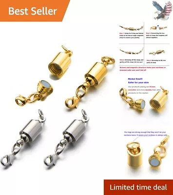 Fashionable Magnetic Clasp Converter Set 4pcs Silver & Gold Jewelry Locks • $19.99