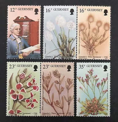 £1.59 • Buy Guernsey 1988 Mnh Joshua Gosselin Flora Sarniensis Flowers Set - Free Uk P&p