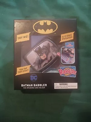 Babbler Batman Talking Keycard Holder With Lanyard 6 Iconic Phrases New • $5.59