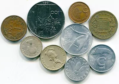 World Coins Vintage Lot Of  (9)  Lotmar6400 • $7.25