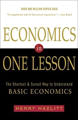 Economics In One Lesson By H Hazlitt Paperback Book The Cheap Fast Free Post • £6.99