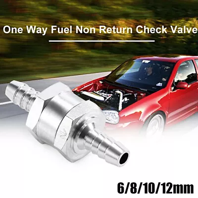 6/8/10/12mm One Way Non Return Check Valve Air Fuel Line Petrol Diesel Oil AU • $13.28