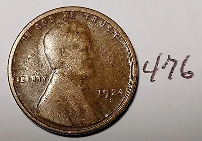 1924-S Lincoln Wheat Cent       #476 • $2