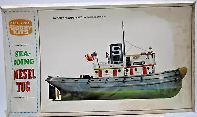 1-82 Scale Life Like Hobby Kits Sea Going Diesel Tug Boat Plastic Model #09207  • $47.45