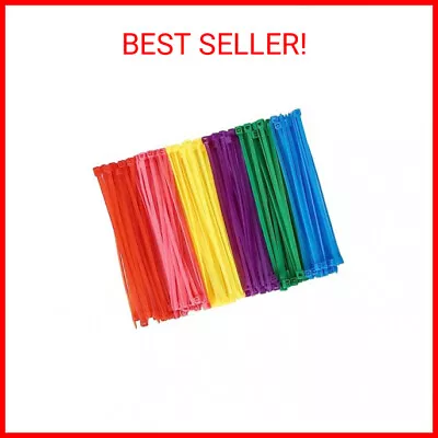 600pcs (100 Per Color) Small Colored Zip Ties 4 Inch Multi-Color Zip Wire Tie Fo • $13.99