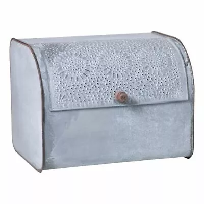 Tin Bread Box In Distressed Weathered Zinc • $85.49