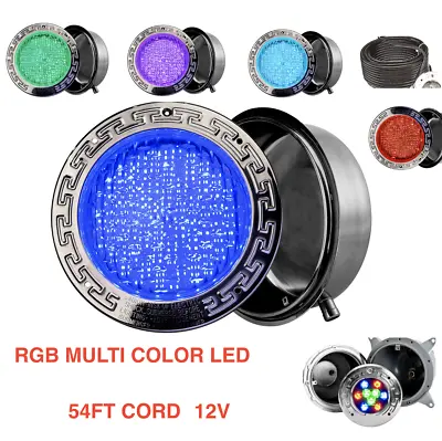  EPISTAR 50000+hours BIG LED Swimming Pool Light 12V 54FT!! Cord MULTICOLOR RGB • $379.99