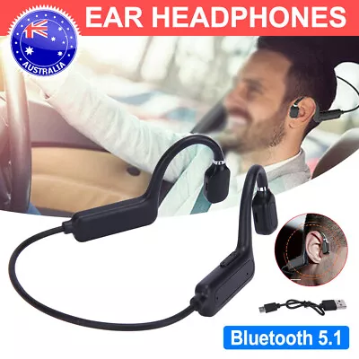 $17.95 • Buy Wireless Bluetooth Ear Headphones Bone Conduction Sport Headset Open Earphones		