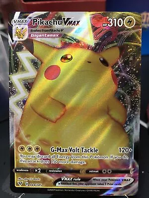 $9.99 • Buy Pikachu VMax 044/185 Pokemon TCG Vivid Voltage Ultra Rare Full Art Near Mint