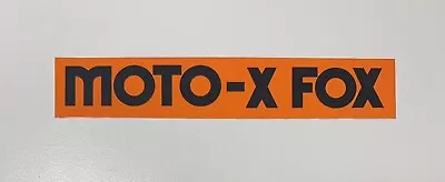 Official Moto-X Fox Sticker In Orange And Black • $3.99