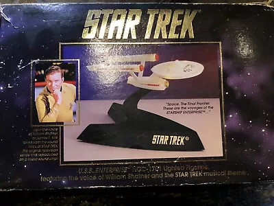 In Box 1993 Star Trek Lighted Uss Enterprise Ncc-1701 Hear William Shatner Voice • $39.99