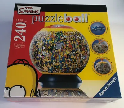 $18.49 • Buy NEW Simpsons 240 Piece Ravensburger Jigsaw Puzzle Ball Globe RARE