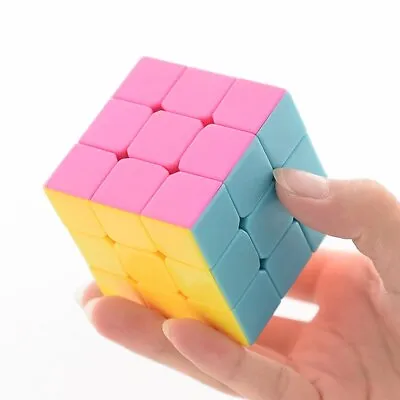 Speed Cube 3x3 Magic Cube Stickerless Puzzle Cube Intelligence Improvement Toys • $7.99