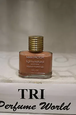 Max Factor Light & Natural Water Base Liquid Make-up # 9 SOFT BRONZE 1 Fl.oz. • $9.99