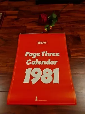 1981 Sun Page 3 Girl Calendar  • £21.95