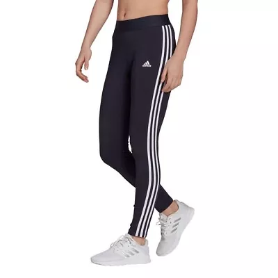 $35 • Buy Adidas Women's 3 Stripe Leggings (INK/White, Size XL) NEW With Tag