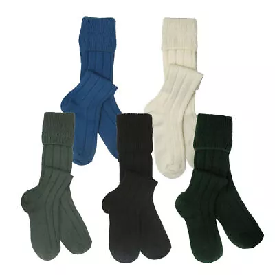 W. Brewin Mens Wool Mix  Kilt Hose Socks Made In US • $14.36