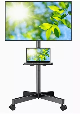 PERLESMITH Mobile TV Stand For 23-60 Inch LCD LED Flat/Curved Panel Screen TV... • $65