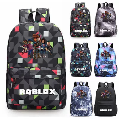 Roblox Game 3D Backpack Kids Child Boy School Bag Bookbag Shoulder Bags Rucksack • $27.83