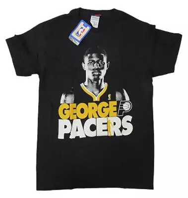 New Paul George #24 Indiana Pacers Mens Sizes S-XL Adidas Black Shirt • $6.71