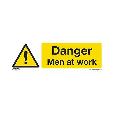 Sealey Safety Sign Danger Men At Work Rigid Plastic Pack Of 10 • £42.99