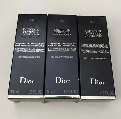 £25 • Buy DIOR Diorskin Forever Undercover Foundation 40ml BNIB Choice Of Shade 