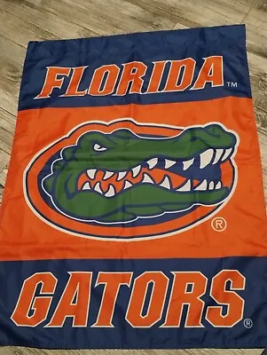 Florida UF Gators 38” X 28” Throwback Garden Flag And Yard Banner Blue Orange • $14.99