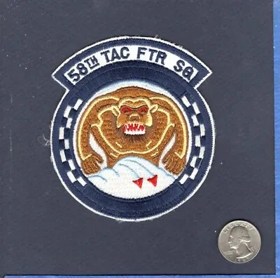 58th TFS Gorillas USAF F-4 Phantom Era TAC Fighter Squadron Patch • $6.99