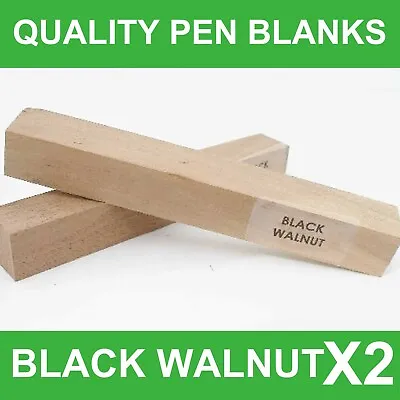 Exotic Wood Pen Blanks Woodturning Pen Blanks - Black Walnut  X 2 • £5.33
