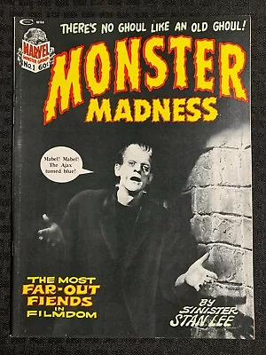 1972 MONSTER MADNESS Magazine #1 FVF 70 Stan Lee / Frankenstein Cover • $50.25