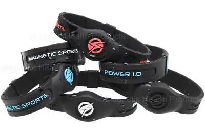 MAGNETIC SPORTS™ Silicone Health Bracelet Golf Wristband Arthritis Pain Relief X • £9.99