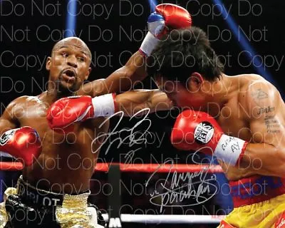 Floyd Mayweather Manny Pacquiao Signed 8X10 Photo Picture Poster Autograph RP 2 • $16.99