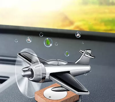 Car Dashboard Aircraft Decoration Solar Air Freshener Diffuser Aromatherapy • $18.49