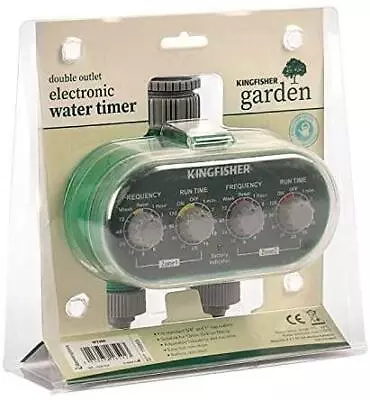 £25.99 • Buy Twin Outlet Electric Automatic Electronic Garden Watering Timer Clock