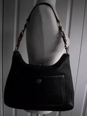 COACH Chelsea Black Leather Hand Bag Purse Hobo Serial #G06S-10132 Vintage  • $47.99