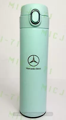 Mercedes Benz Stainless Thermal Mug Push Cap Tumbler Cup Travel 18oz (Teal) • $29.99