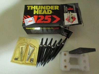 $44 • Buy 6 NAP 125 Grain Thunderhead Broadheads/ Extra O Rings
