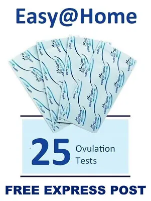 25 X Easy@Home OPK Ovulation LH Test Strips - FREE EXPRESS POST • $28.50