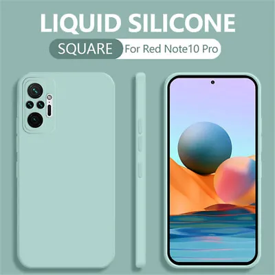 $12.91 • Buy Square Liquid Silicone Shockproof Case For Redmi Note 10 11 9 11s 11T Pro 10A 10