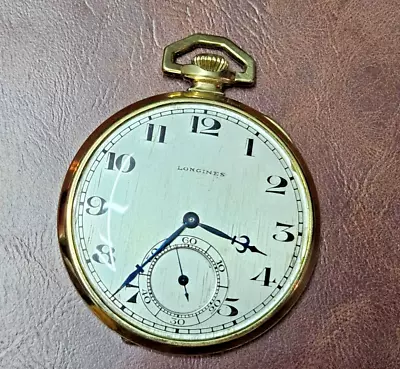 Longines Gold Colored 25 Year Pocket Watch Vintage RUNNING • $52