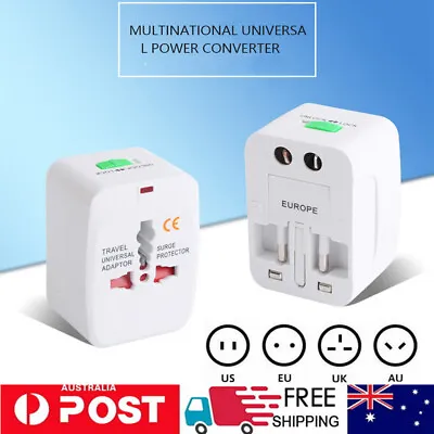 $11.99 • Buy Universal International Travel Power Adapter Convertor Plug Power US/UK/AU/EU UK