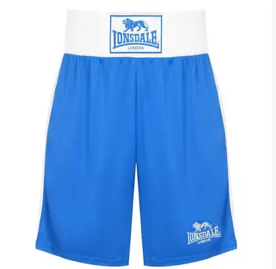 Lonsdale Boxing Shorts Mens Blue/White UK Size S #REF8 • £9.09