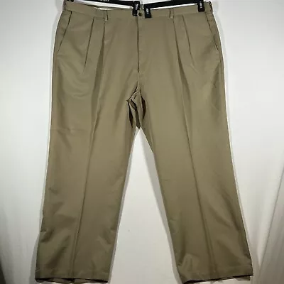 Haggar Mens Dress Pants Size 50 X 30 Khaki • $10